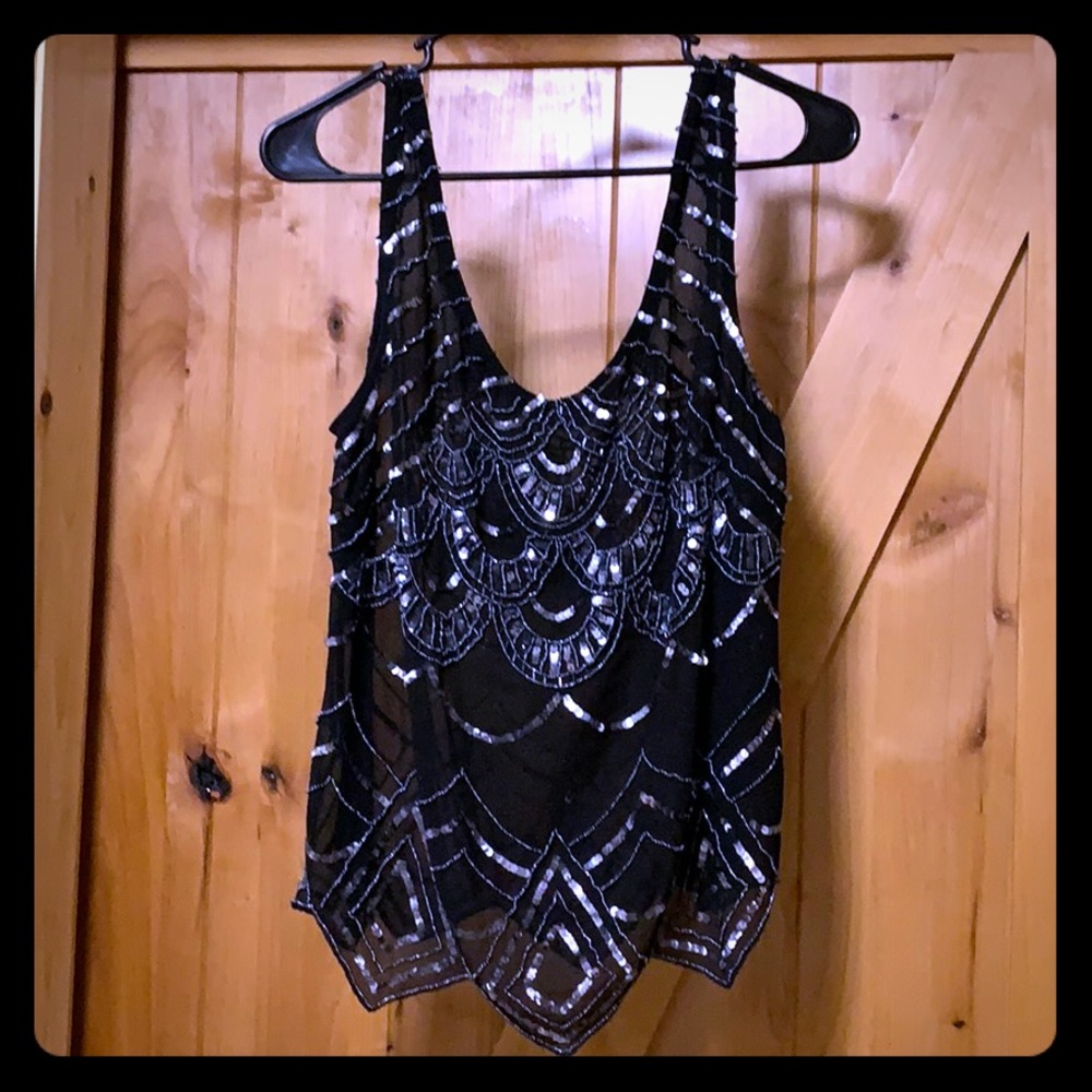 Black tank top